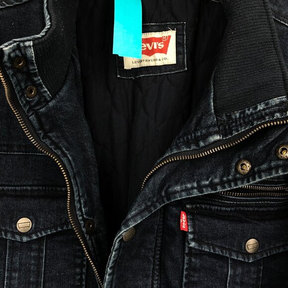 Levi's Blue Solid Overcoat | Ideal for Any Occasion - Picture 2 of 6